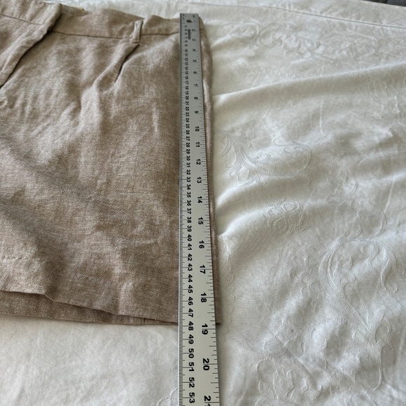 Old Navy Women's Linen Blend Beige/Tan Walking High-Rise Shorts Size XXL Beach - Picture 13 of 14